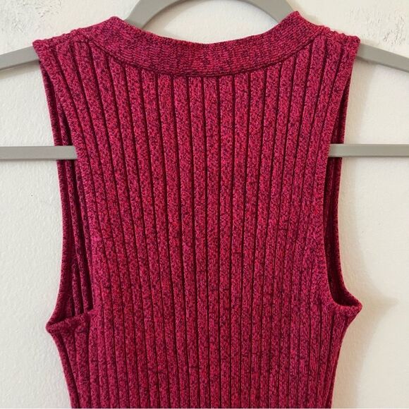 Ronny Kobo Garner Knit Top Ribbed Sweater Set Two Piece Shrug fuchsia multi XS - Picture 15 of 16